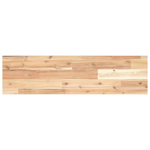 Плаващи рафтове, 3 бр., 100x20x2 см, необработена масивна дървесина, акация