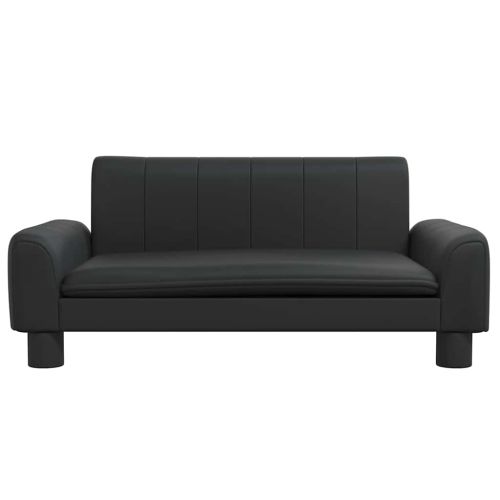 Кучешко легло, черно, 70x45x30 см, изкуствена кожа