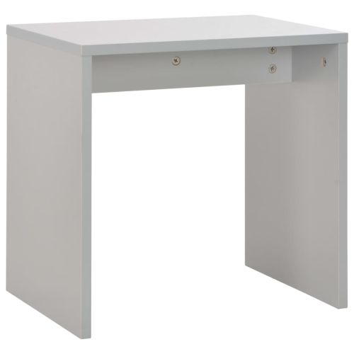 Тоалетка с огледало и табуретка, сива, 104x45x131 см