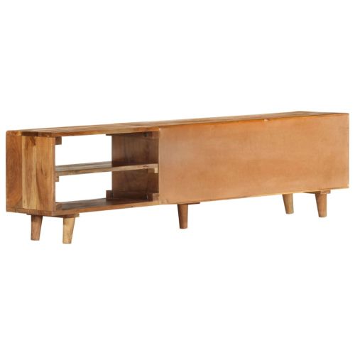 ТВ шкаф масивно дърво акация с меден шишам 140x30x40 см