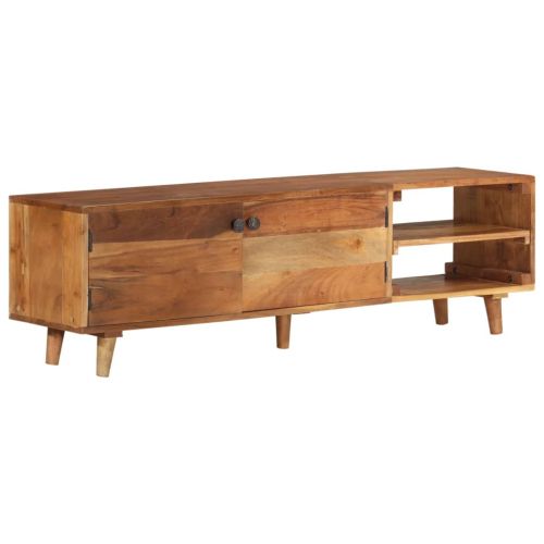 ТВ шкаф масивно дърво акация с меден шишам 140x30x40 см