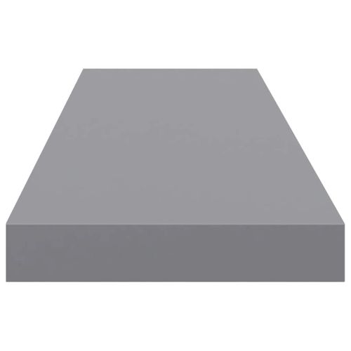 Окачени стенни рафтове, 4 бр, сиви, 90x23,5x3,8 см, МДФ