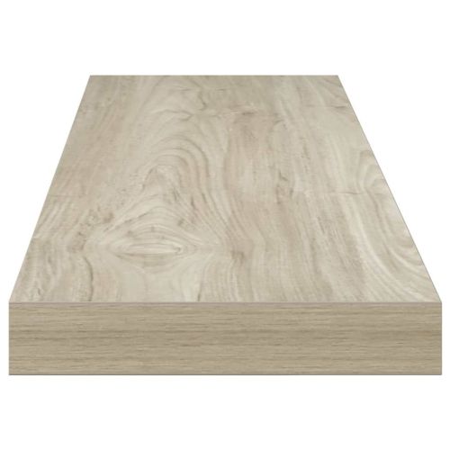 Окачени стенни рафтове, 4 бр, дъб, 90x23,5x3,8 см, МДФ