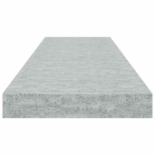 Окачени стенни рафтове, 4 бр, бетонно сиви, 80x23,5x3,8 см, МДФ