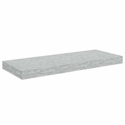Окачени стенни рафтове, 4 бр, бетонно сиви, 60x23,5x3,8 см, МДФ