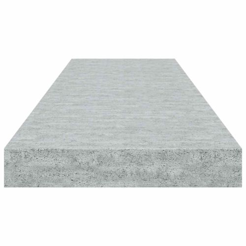 Окачен стенен рафт, бетонно сив, 80x23,5x3,8 см, МДФ