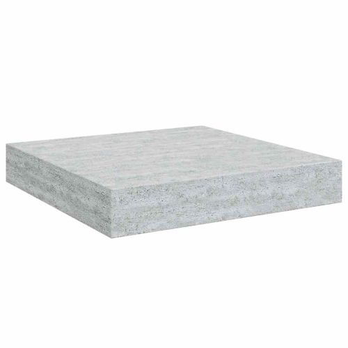 Окачени стенни рафтове, 4 бр, бетонно сиви, 23x23,5x3,8 см, МДФ