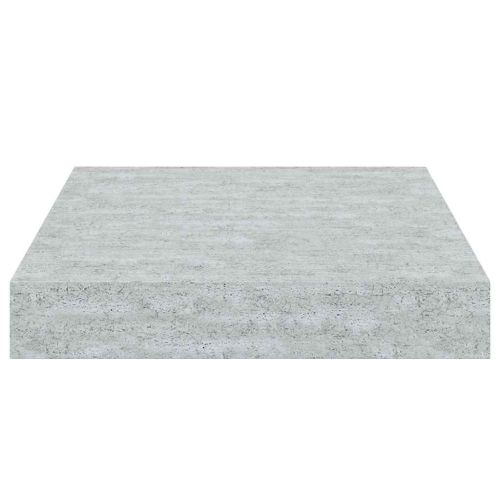 Окачени стенни рафтове, 4 бр, бетонно сиви, 23x23,5x3,8 см, МДФ