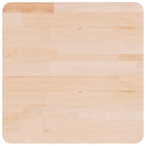 Квадратен плот за маса, 50x50x1,5 см, необработен дъб масив