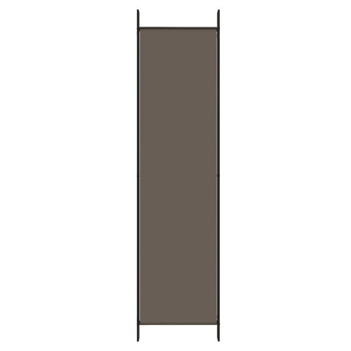 Параван за стая, 6 панела, антрацит, 300x200 cм, текстил