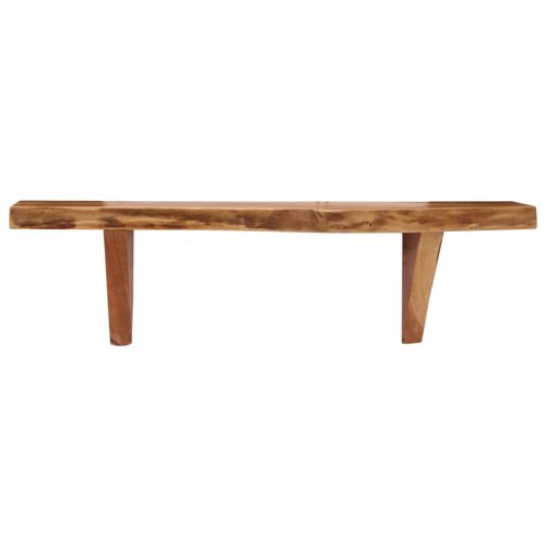 Рафтове за стена, 2 бр, 60x20x18 см, акация масив