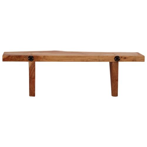 Рафтове за стена, 2 бр, 60x20x18 см, акация масив