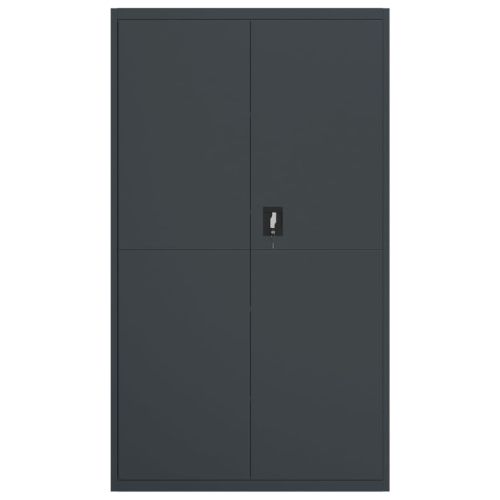 Шкаф за папки антрацит 105x40x180 см стомана