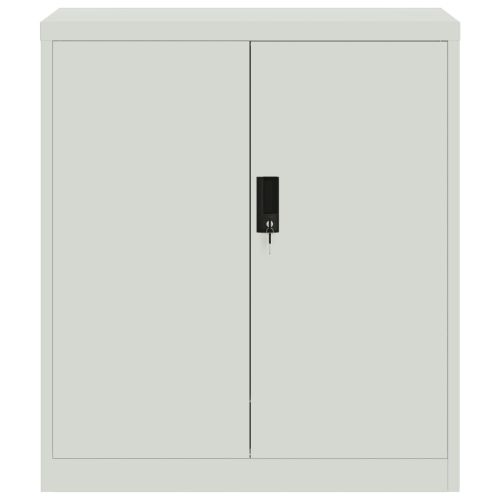 Шкаф за папки светлосив 79x40x90 см стомана