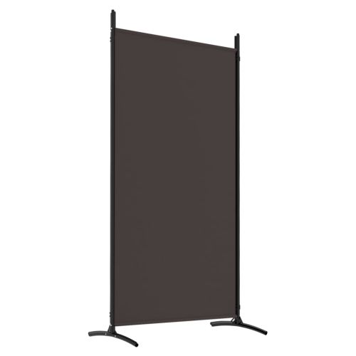 Параван за стая, Кафяв, 4 панела, 346x180 см, плат