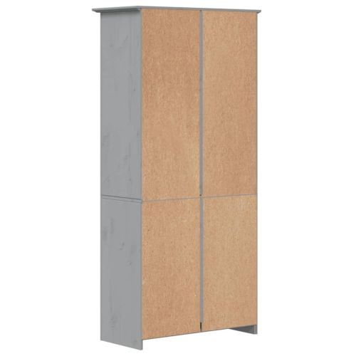 Етажерка за книги BODO сива 82x40x173 см бор масив 5 нива