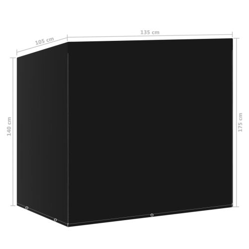 Покривало за градинска люлка, 6 капси, 135x105x175 см