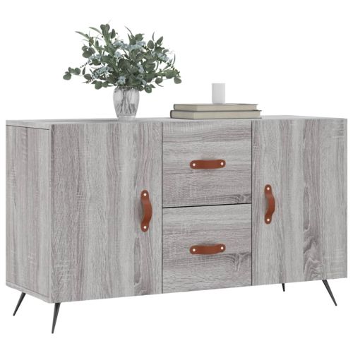 Сайдборд, Сив сонома, 100x36x60 см, инженерно дърво