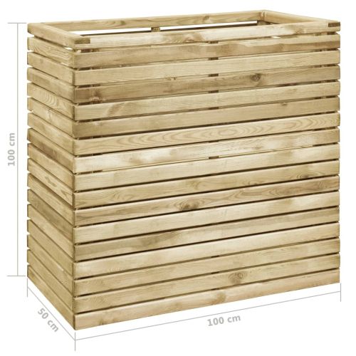 Повдигната леха, 100x50x100 см, импрегнирано борово дърво