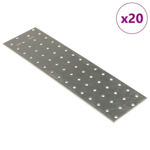 Перфорирани плочи 20 бр 2 мм 300x80 мм поцинкована стомана