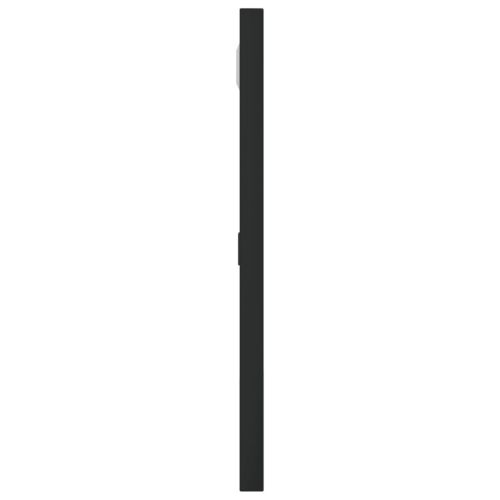 Стенно огледало, черно, 30x30 см, квадратно, желязо