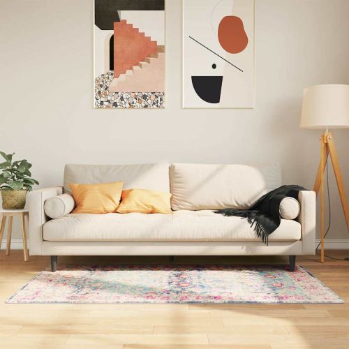 Перящ се килим многоцветен 80x150 см