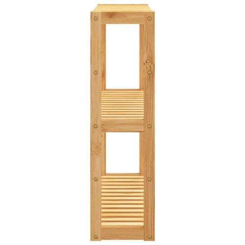 Етажерка за баня 3 нива, стенен, 60x15x54 см, бамбук