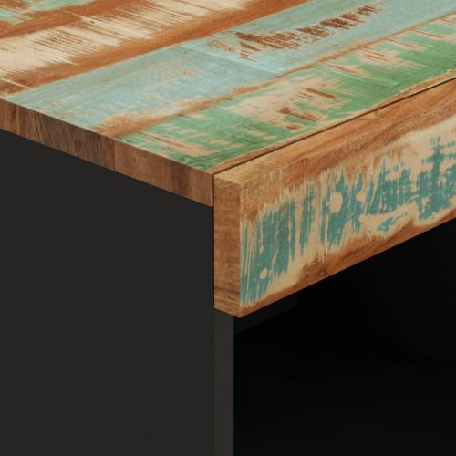 Страничен шкаф, 85x33x75 см, регенерирано дърво масив
