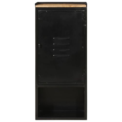Шкаф за баня 40x27x90 см масивно мангово дърво