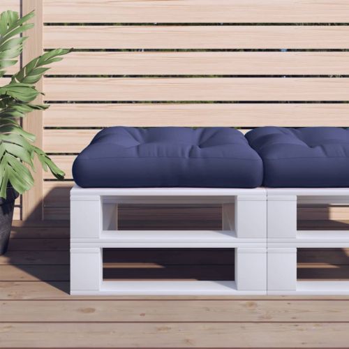 Палетна възглавница нейви синя 58x58x10 см Оксфорд плат