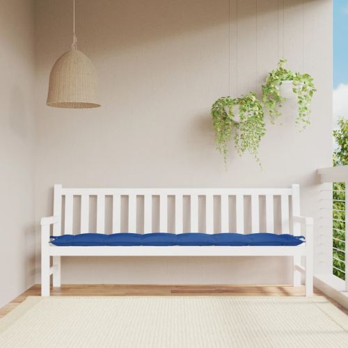 Възглавница за пейка кралско синьо 200x50x7 см Оксфорд плат