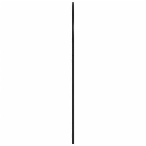 Стенно огледало, черно, 80x100 см, арка, желязо