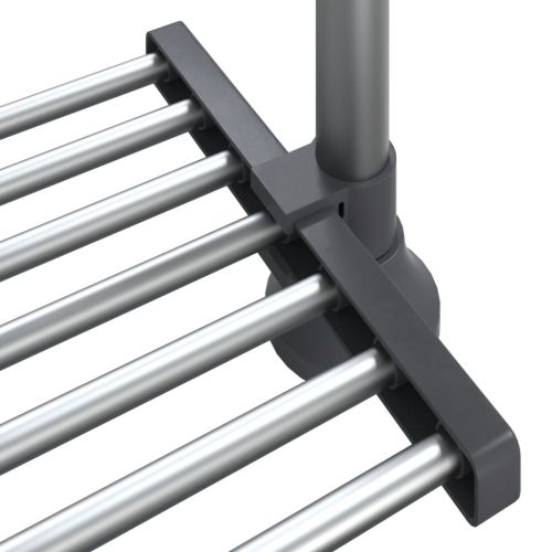 Кухненски рафт 50x25x(50-70) см алуминий