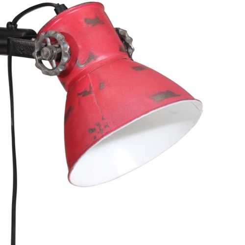 Подова лампа 25 W винтидж състарено червено 25x25x90/140 см E27