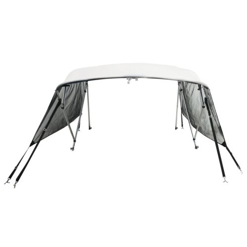 Тента за лодка с 4 дъги мрежести страници 243x(200-213)x137 см