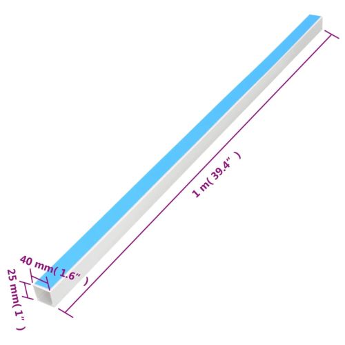 Кабелен канал самозалепващ 40x25 мм 30 м PVC