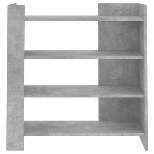 Сайдборд, бетонно сив, 73,5x35x75 см, инженерно дърво
