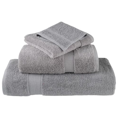 Премиум кърпи SOLUND 10 бр сиви 100x200 см 600 gsm