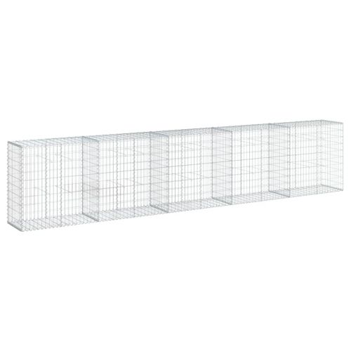 Габионна кошница с покритие, 500x50x100 см, поцинковано желязо