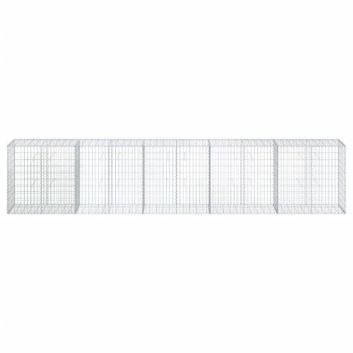 Габионна кошница с покритие, 500x50x100 см, поцинковано желязо