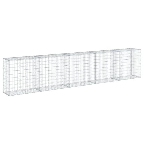 Габионна кошница с покритие, 500x50x100 см, поцинковано желязо