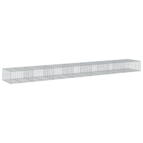 Габионна кошница с покритие, 700x100x50 см, поцинковано желязо