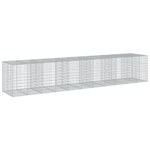 Габионна кошница с покритие, 550x100x100 см, поцинковано желязо
