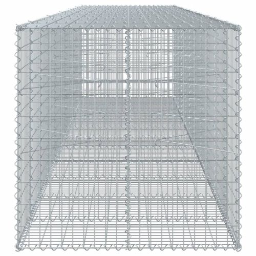 Габионна кошница с покритие, 550x100x100 см, поцинковано желязо
