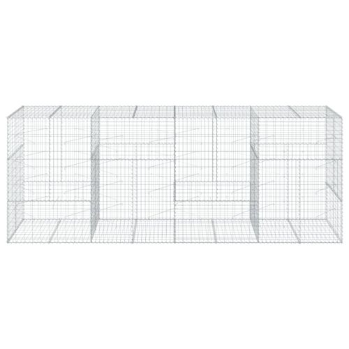 Габионна кошница с покритие, 400x100x150 см, поцинковано желязо