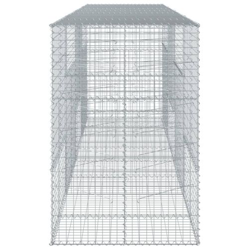Габионна кошница с покритие, 400x100x150 см, поцинковано желязо