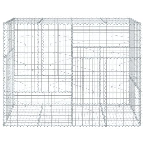 Габионна кошница с покритие, 200x100x150 см, поцинковано желязо