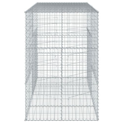 Габионна кошница с покритие, 200x100x150 см, поцинковано желязо