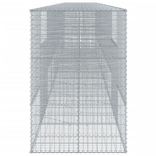Габионна кошница с покритие, 900x100x150 см, поцинковано желязо