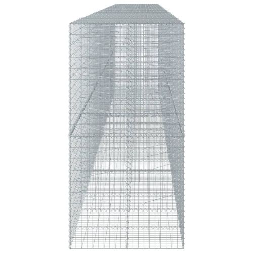 Габионна кошница с покритие, 950x100x200 см, поцинковано желязо